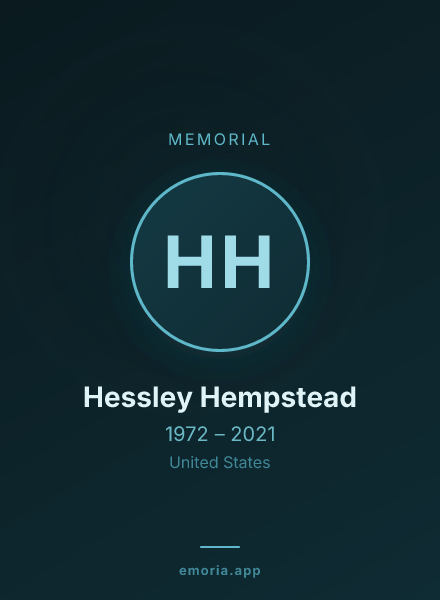 Memorial portrait of Hessley Hempstead