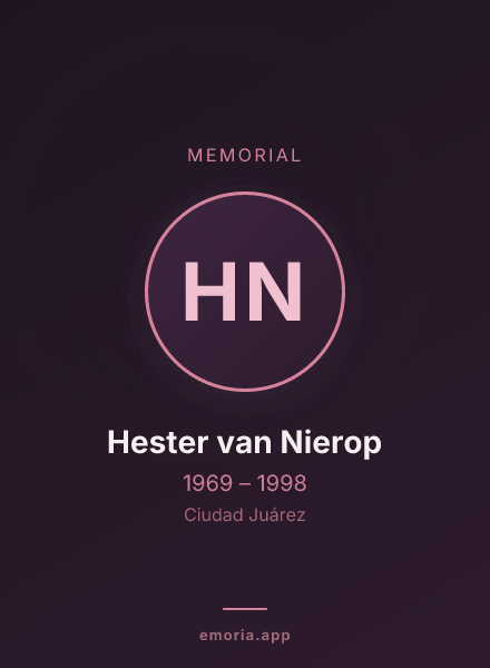 Memorial portrait of Hester van Nierop