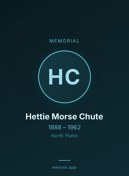 Memorial portrait of Hettie Morse Chute