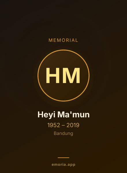 Memorial portrait of Heyi Ma'mun