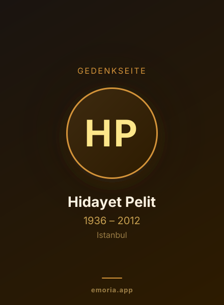 Gedenkportrait von Hidayet Pelit