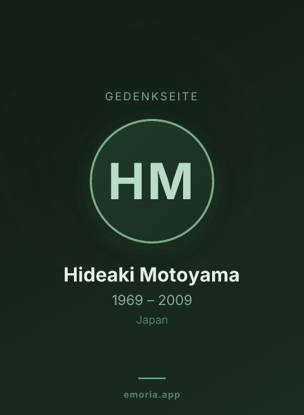 Gedenkportrait von Hideaki Motoyama