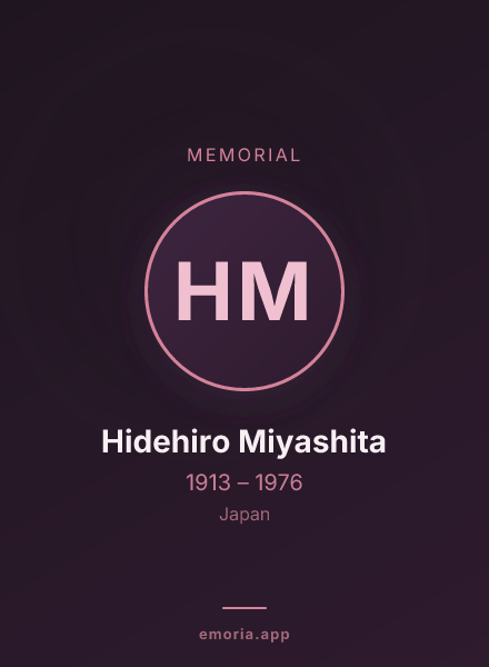 Memorial portrait of Hidehiro Miyashita