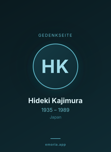 Gedenkportrait von Hideki Kajimura
