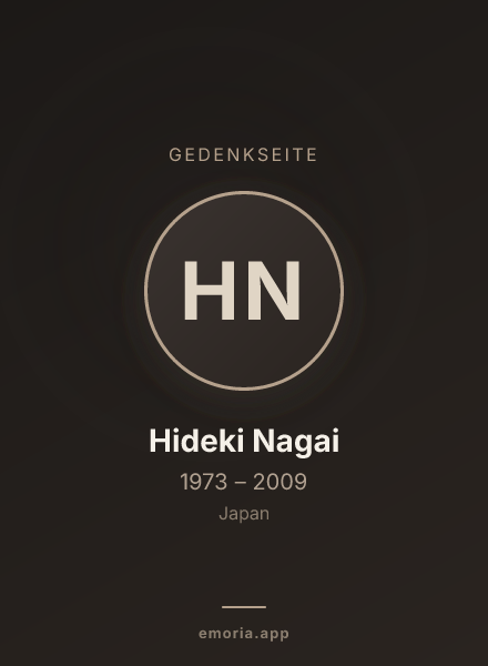 Gedenkportrait von Hideki Nagai