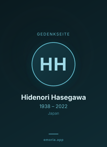 Gedenkportrait von Hidenori Hasegawa