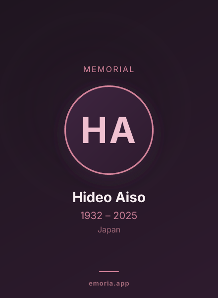 Memorial portrait of Hideo Aiso