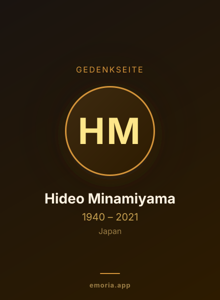 Gedenkportrait von Hideo Minamiyama