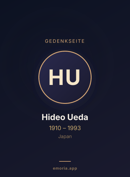 Gedenkportrait von Hideo Ueda