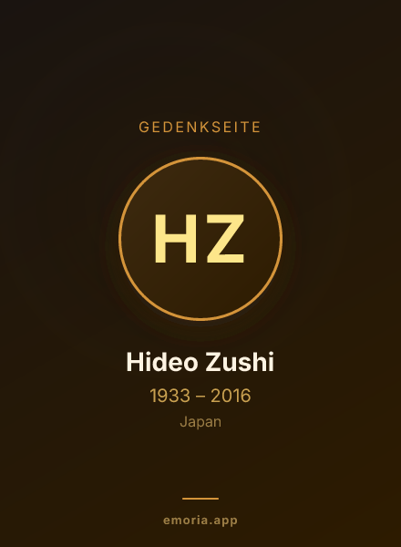 Gedenkportrait von Hideo Zushi