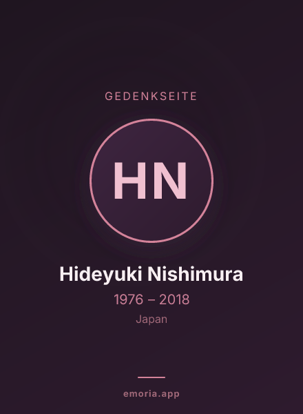 Gedenkportrait von Hideyuki Nishimura