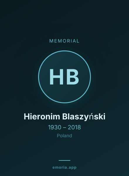 Memorial portrait of Hieronim Blaszyński
