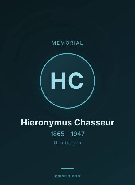 Memorial portrait of Hieronymus Chasseur