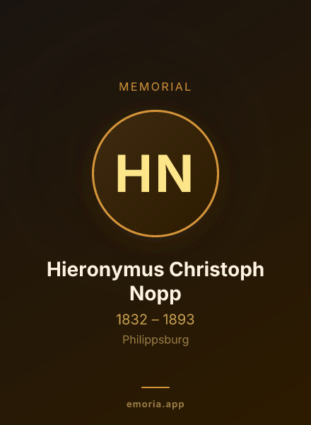 Memorial portrait of Hieronymus Christoph Nopp