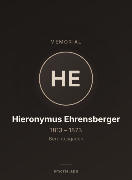 Memorial portrait of Hieronymus Ehrensberger
