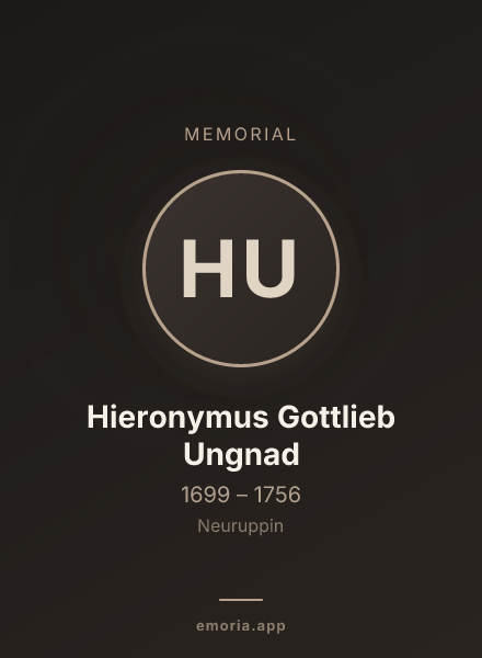Memorial portrait of Hieronymus Gottlieb Ungnad
