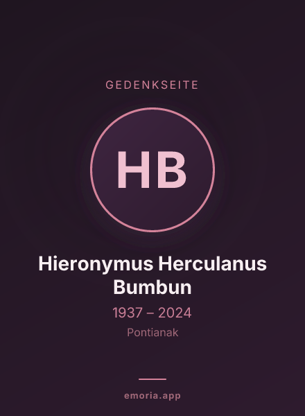 Gedenkportrait von Hieronymus Herculanus Bumbun