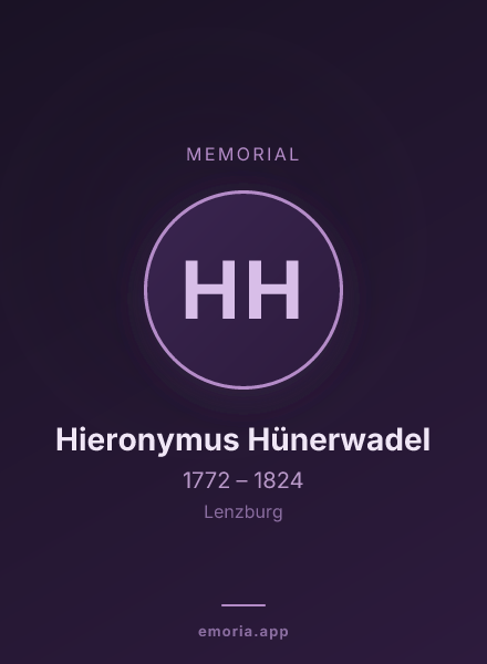 Memorial portrait of Hieronymus Hünerwadel