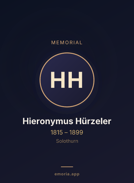 Memorial portrait of Hieronymus Hürzeler