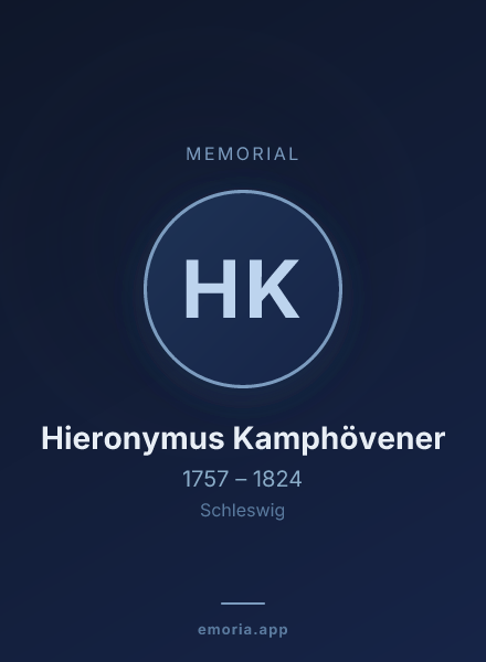 Memorial portrait of Hieronymus Kamphövener