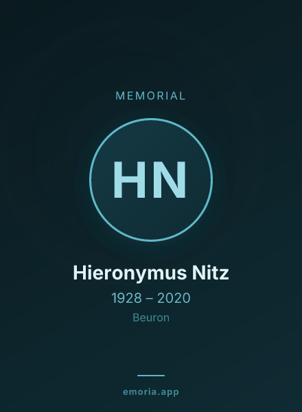 Memorial portrait of Hieronymus Nitz