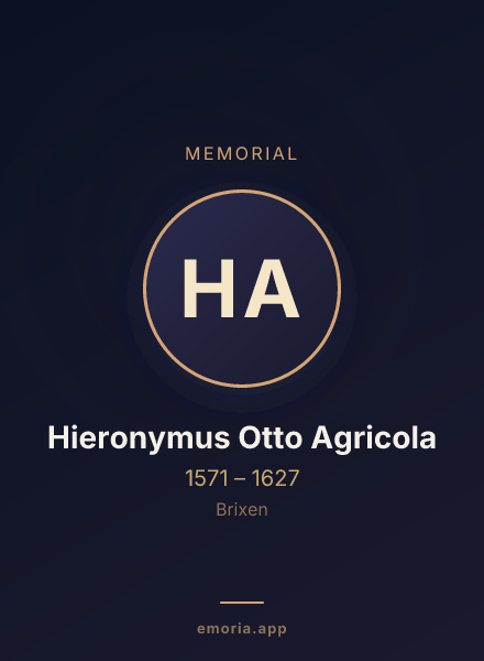 Memorial portrait of Hieronymus Otto Agricola