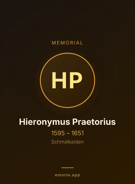 Memorial portrait of Hieronymus Praetorius