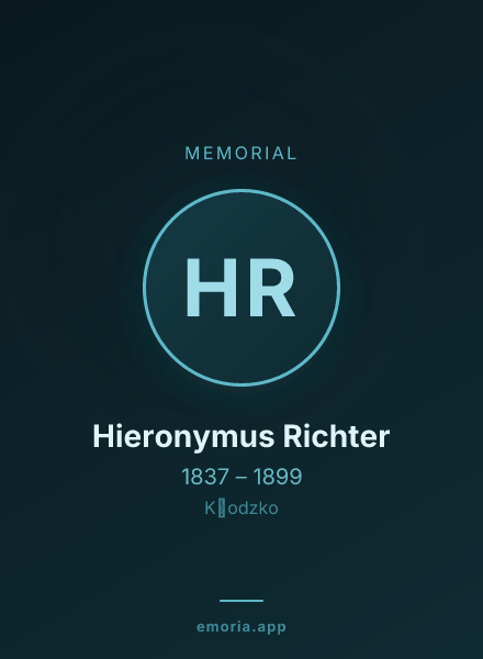 Memorial portrait of Hieronymus Richter