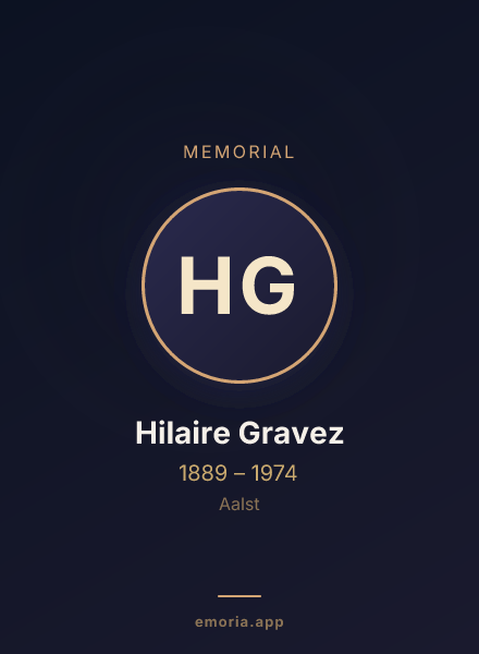 Memorial portrait of Hilaire Gravez