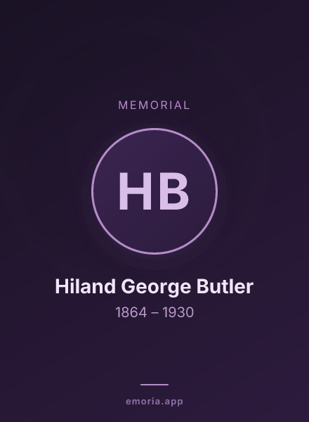 Memorial portrait of Hiland George Butler