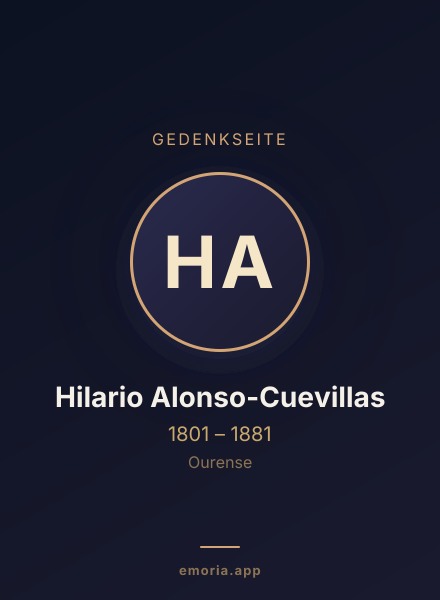 Gedenkportrait von Hilario Alonso-Cuevillas