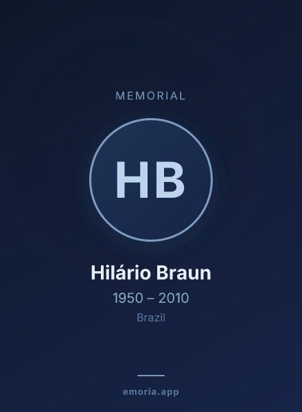 Memorial portrait of Hilário Braun
