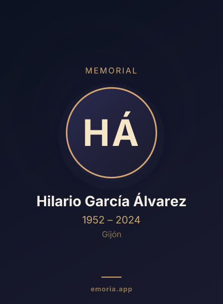 Memorial portrait of Hilario García Álvarez
