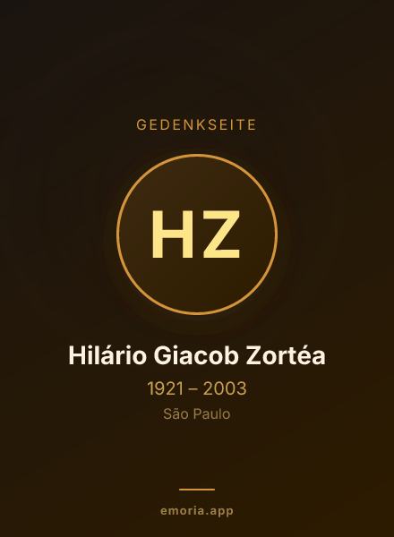 Gedenkportrait von Hilário Giacob Zortéa