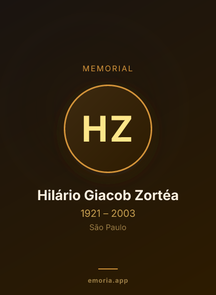 Memorial portrait of Hilário Giacob Zortéa