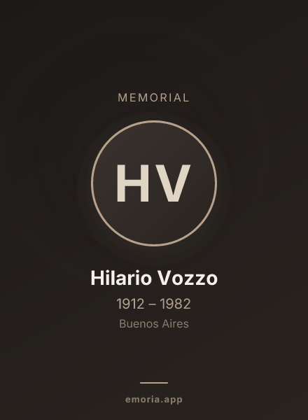 Memorial portrait of Hilario Vozzo