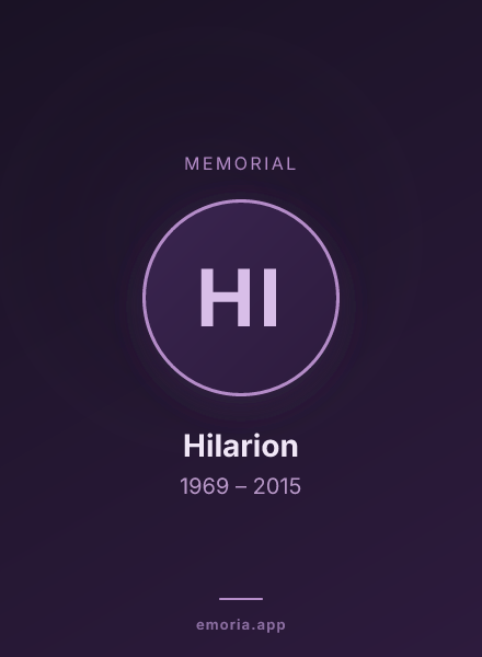Memorial portrait of Hilarion