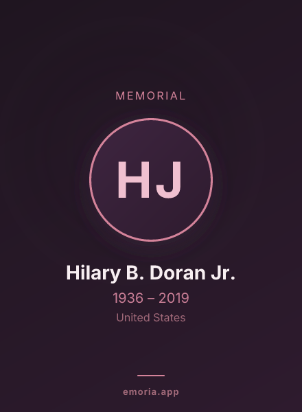 Memorial portrait of Hilary B. Doran Jr.
