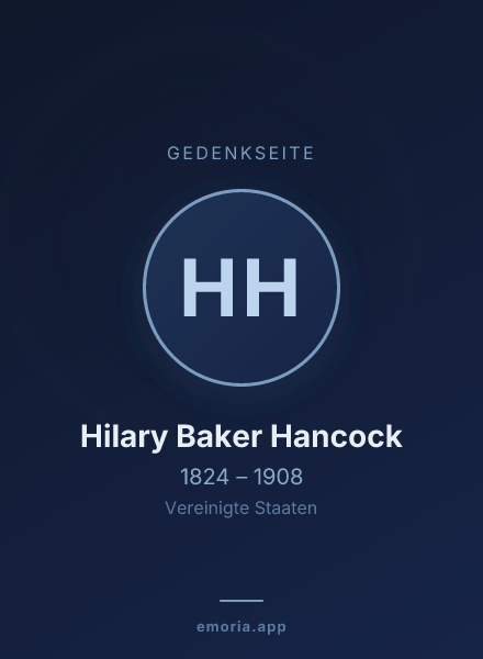 Gedenkportrait von Hilary Baker Hancock