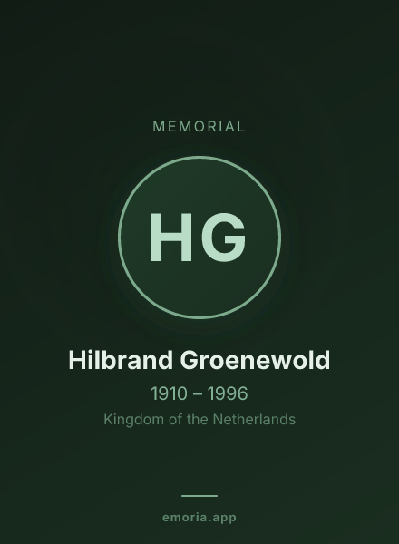 Memorial portrait of Hilbrand Groenewold