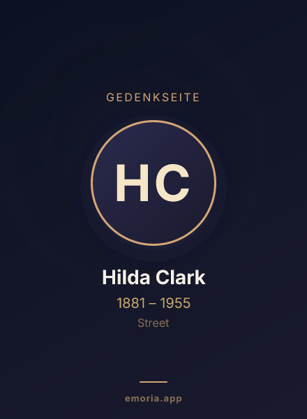Gedenkportrait von Hilda Clark