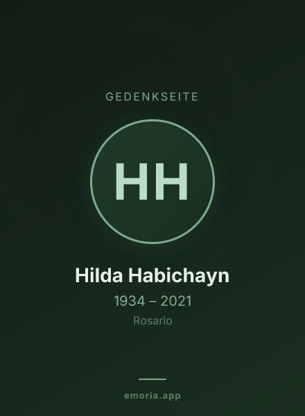 Gedenkportrait von Hilda Habichayn