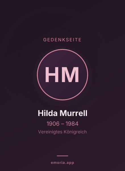 Gedenkportrait von Hilda Murrell