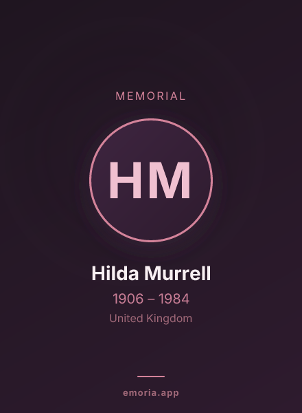 Memorial portrait of Hilda Murrell