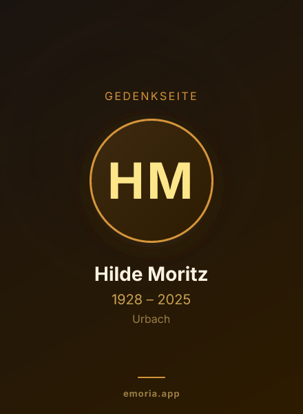 Gedenkportrait von Hilde Moritz