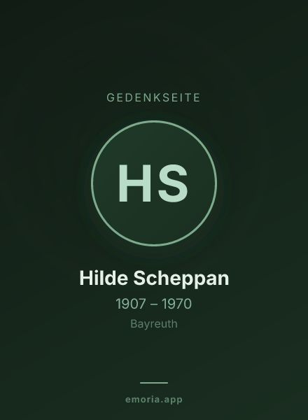 Gedenkportrait von Hilde Scheppan