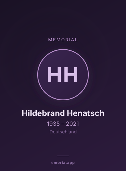 Memorial portrait of Hildebrand Henatsch