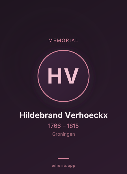 Memorial portrait of Hildebrand Verhoeckx