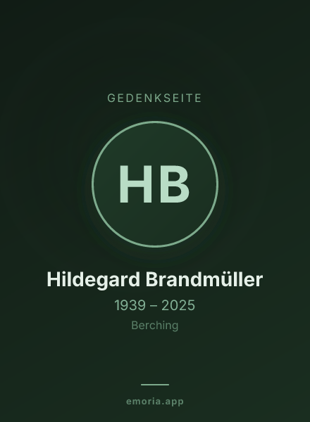 Gedenkportrait von Hildegard Brandmüller