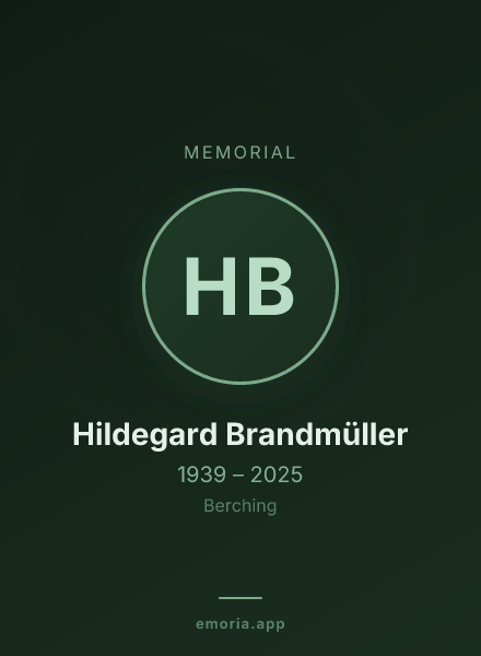 Memorial portrait of Hildegard Brandmüller